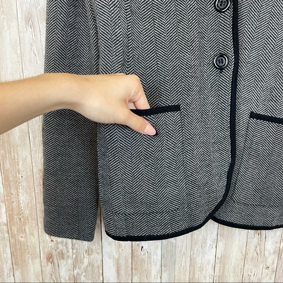 Ann Taylor Striped Wool Blend Blazer Size Small - Picture 3 of 7